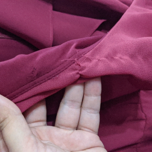 Laura plus mock wrap dress with ruffled sleeves - Picture 4 of 4